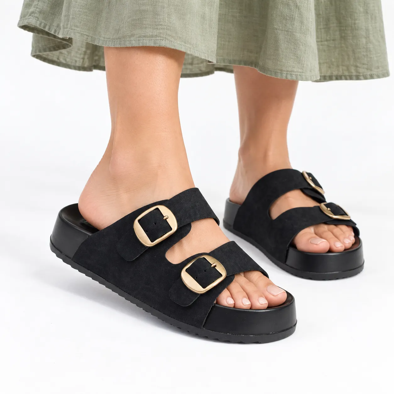 Sandale Compense pour femme 1005 noir
